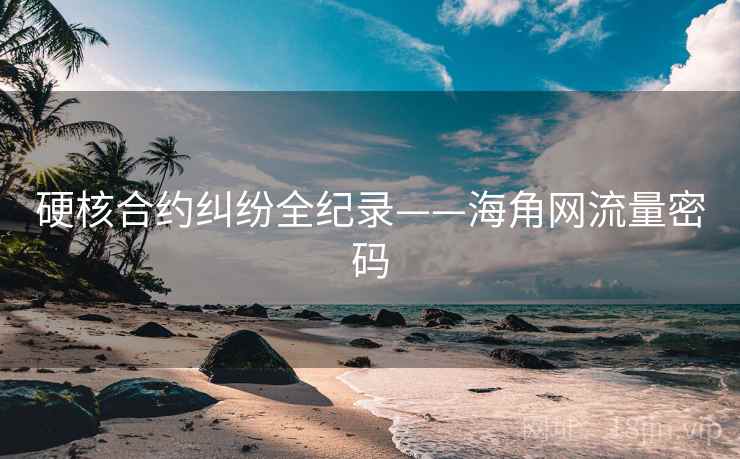 硬核合约纠纷全纪录——海角网流量密码