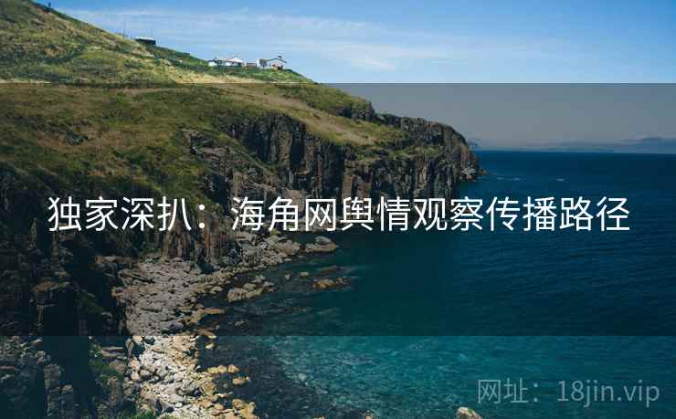 独家深扒:海角网舆情观察传播路径