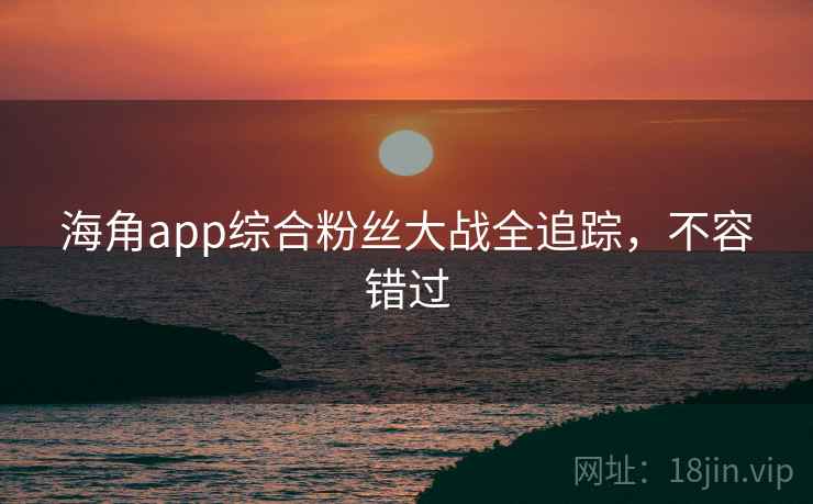 海角app综合粉丝大战全追踪,不容错过